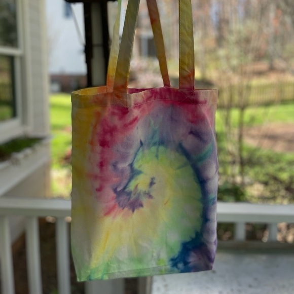 Beautiful tie dye canvas bags!  Unique & strong Hand Crafted - Picture 2 of 7